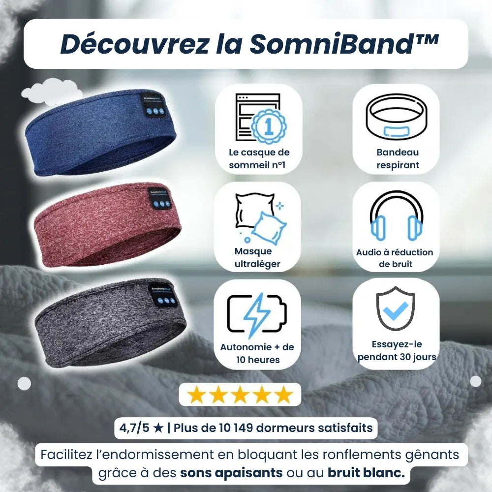 SomniBand™ - Masque de sommeil Bluetooth
